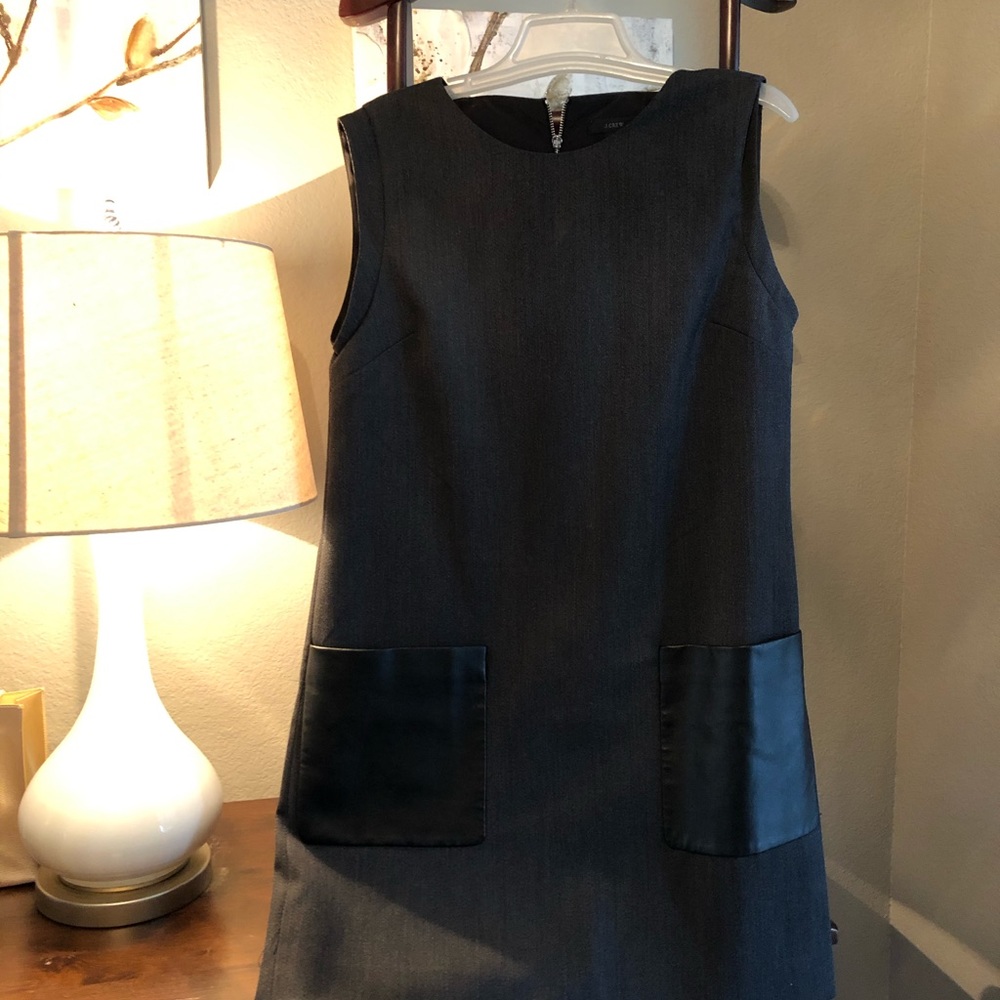 Charcoal Grey J Crew casual dress